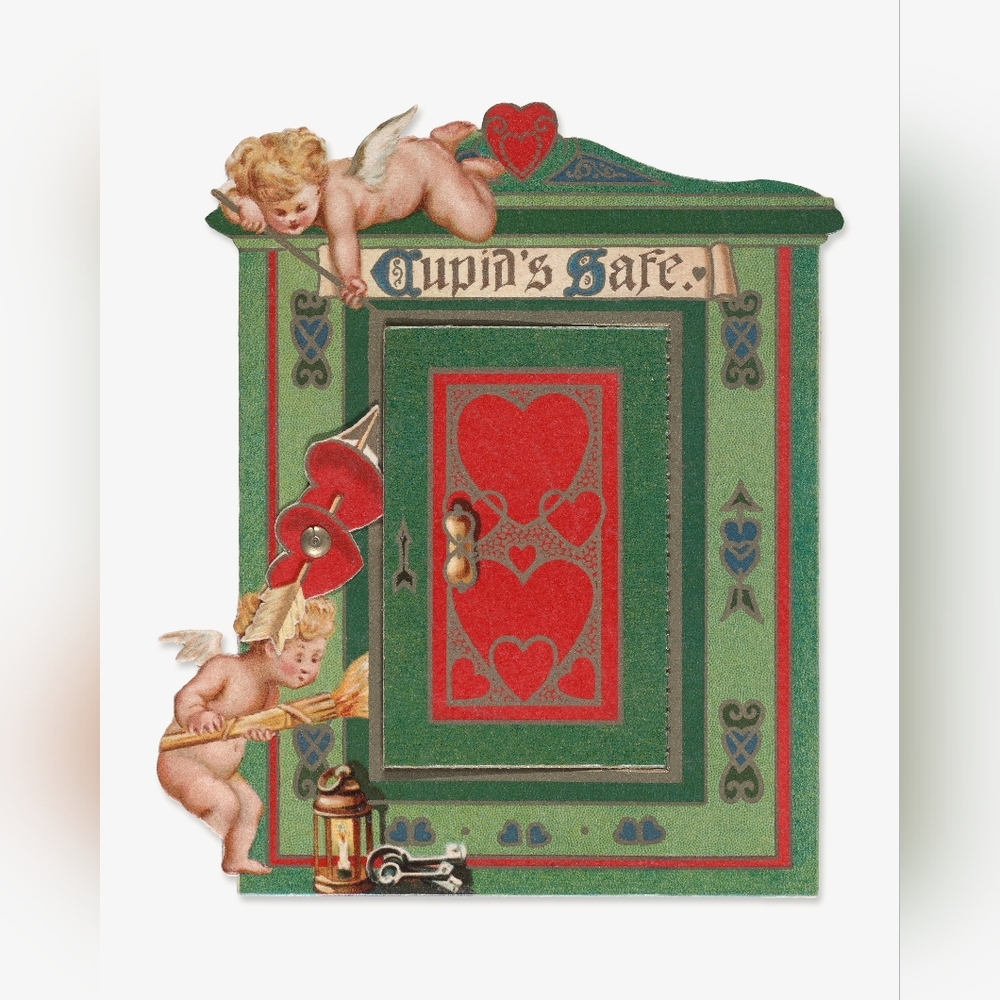 Vintage Cupid's Safe Valentine Print